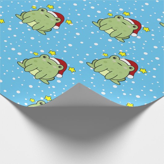 kerstkikker cadeaupapier (Hoek)