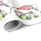 kerstkikker Duo - Sumi-e Cadeaupapier (Rol Hoek)