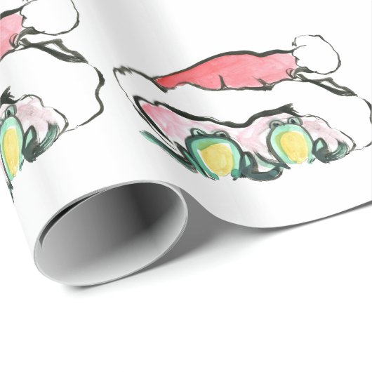 kerstkikker Duo - Sumi-e Cadeaupapier (Rol Hoek)