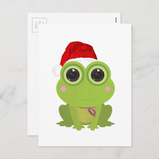 kerstkikker feestdagenkaart (Voorkant / Achterkant)