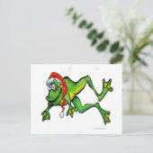 kerstkikker feestdagenkaart (Staand voorkant)