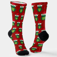 Kerstkikker in Santa Hat Red Holiday