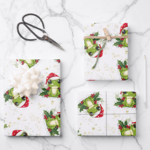 Kerstkikker Inpakpapier set van 3  Vel