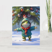 kerstkikker kaart (Voorkant)