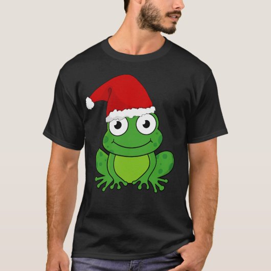 Kerstkikker met kersthat t-shirt (Voorkant)