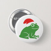 Kerstkikker met kerstmuts Minimalistische Feestdag Ronde Button 5,7 Cm (Voorkant /achterkant)