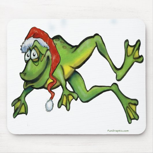 kerstkikker muismat (Voorkant)