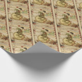  kerstkikker op de fiets cadeaupapier (Hoek)