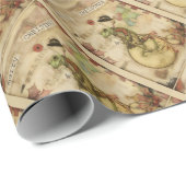  kerstkikker op de fiets cadeaupapier (Rol Hoek)