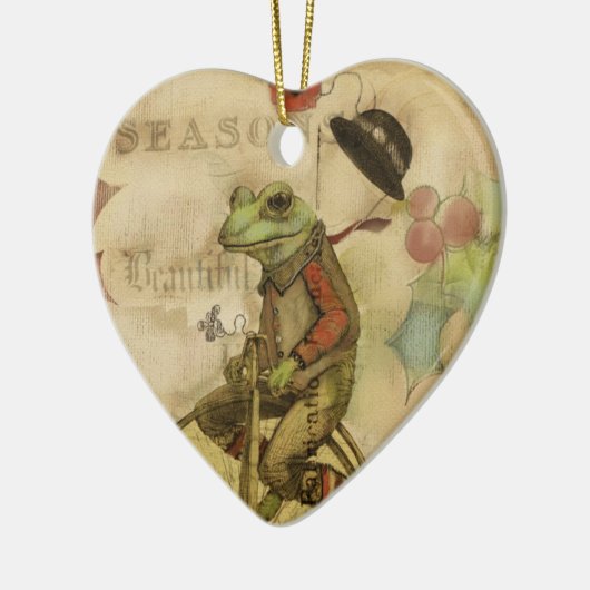  kerstkikker op fietsenversiering keramisch ornament (Links)