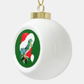 kerstkikker voor kerstmis: ontworpen keramische bal ornament (Rechts)
