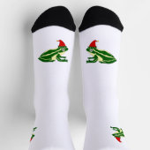 Kerstkikkerbemannetjes sokken (Top)