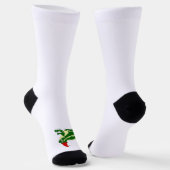 Kerstkikkerbemannetjes sokken (Gebogen)