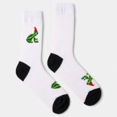 Kerstkikkerbemannetjes sokken (Rechts)