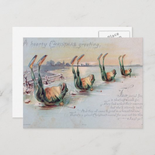 Kerstkikkers op  Briefkaart (Voorkant / Achterkant)