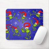 Kerstkikkers springen, dansen en vieren! muismat (Met muis)