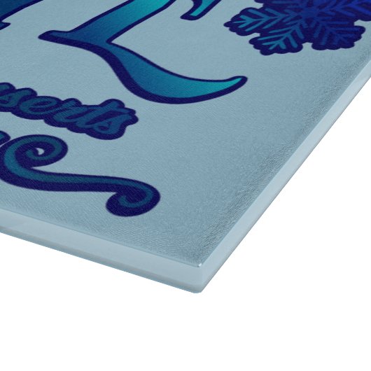 kerstkikkervis van Snowflake Snijplank (Hoek)