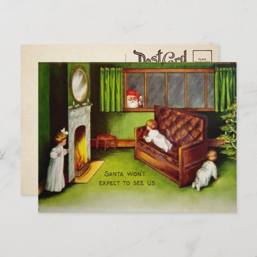 kerstkind Briefkaart (Voorkant / Achterkant)