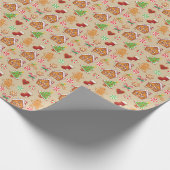 Kerstkind cadeaupapier van gemberkoek (Hoek)