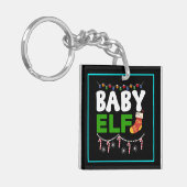 Kerstkind-elf ontwerp-84608 sleutelhanger (Voorkant Links)