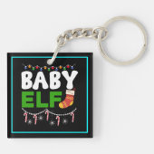 Kerstkind-elf ontwerp-84608 sleutelhanger (Achterkant)