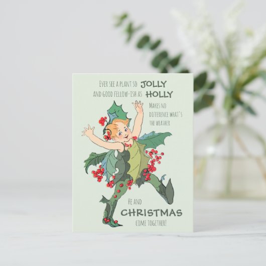 Kerstkind Elizabeth Gordon CC1076 Briefkaart (Staand voorkant)