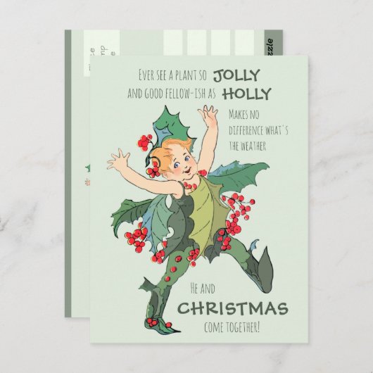 Kerstkind Elizabeth Gordon CC1076 Briefkaart (Voorkant / Achterkant)