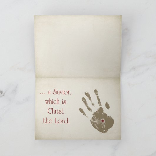 Kerstkind Feestdagen Kaart (Binnen)