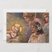 Kerstkind Kaart of uitnodiging (Voorkant)