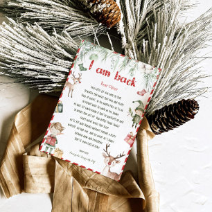 Kerstkind meisje elf hola brief uitnodiging
