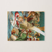 Kerstkind puzzel ontwerp (Horizontaal)