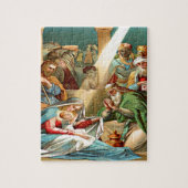 Kerstkind puzzel ontwerp (Verticaal)