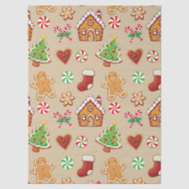 Kerstkind van gemberkoek Cadeaupapier Tissuepapier