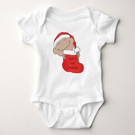 Kerstkind van kleur romper (Voorkant)