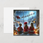 Kerstkinderen Feestdagenkaart (Voorkant / Achterkant)