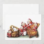 Kerstkinderen Feestdagenkaart (Voorkant / Achterkant)