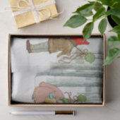 Kerstkinderen in een Winterbos Tissuepapier (Geschenk)