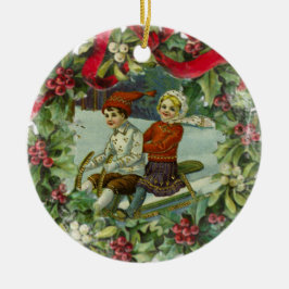 Kerstkinderen  Keramisch Ornament