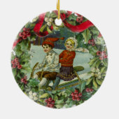 Kerstkinderen  Keramisch Ornament (Achterkant)