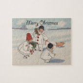  kerstkinderen legpuzzel (Horizontaal)