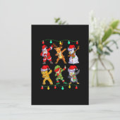 kerstKinderen Mannen met kersttallen die de kerstm Kaart (Staand voorkant)