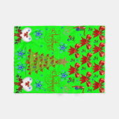 Kerstkinderen met een fleece-pakje fleece deken (Voorkant (Horizontaal))