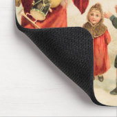  kerstkinderen met Victoriaans kerstmis Muismat (Hoek)