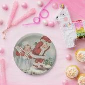  kerstkinderen papieren bordje (Feest)