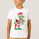 kerstKinderen T-Shirt TySANTAsaurus Rex 2 (Voorkant)