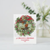 Kerstkinderen  vakantie Kaart (Staand voorkant)