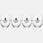 kerstKinderen Wijnglas Zonder Voet (Links)