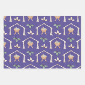 Kerstkindje in kribbe inpakpapier vel (Voorkant)