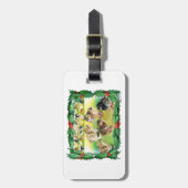 Kerstkip Bagagelabel (Voorkant verticaal)