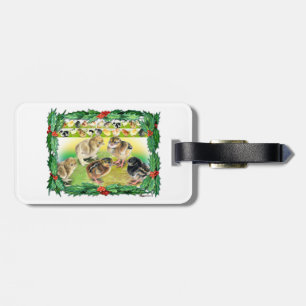 Kerstkip Bagagelabel